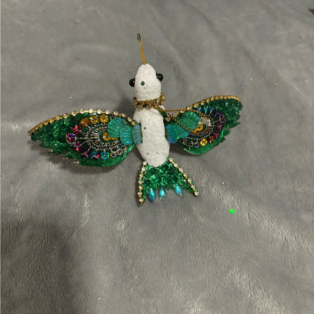 Lot of turquoise Christmas ornaments - Picture 12 of 12